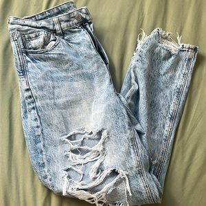 Acid Wash American Eagle Mom Jeans